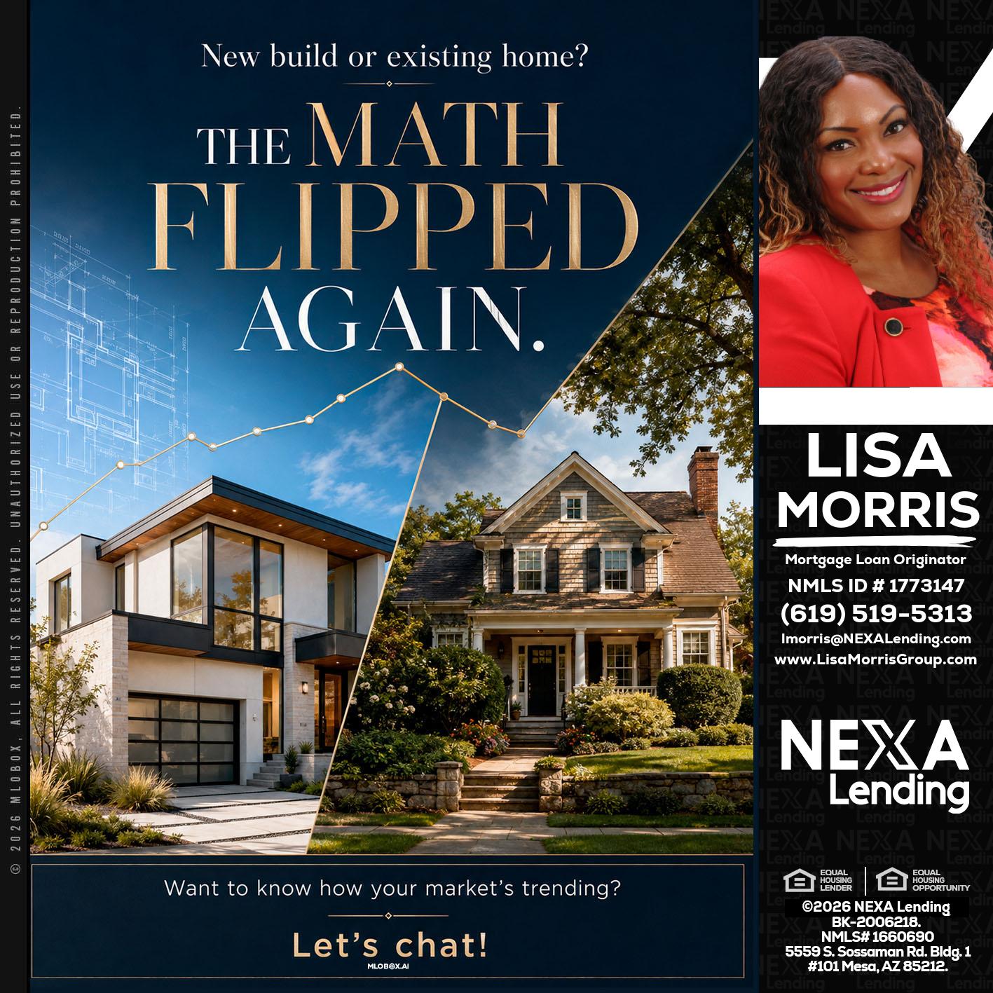 THE MATH FLIPED - Lisa Morris -Mortgage Loan Officer