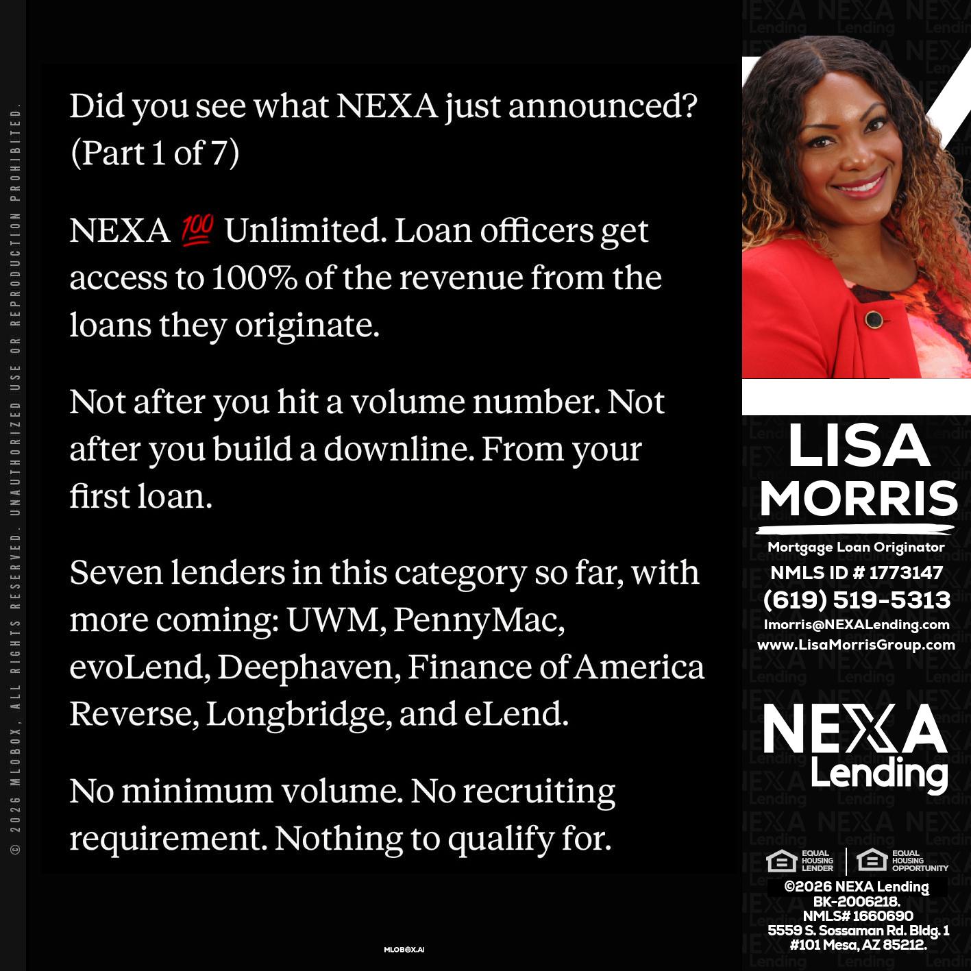 DID YOU KNOW - Lisa Morris -Mortgage Loan Officer