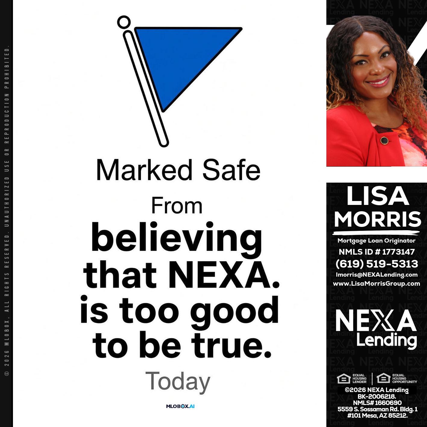 MARKED SAFE - Lisa Morris -Mortgage Loan Officer