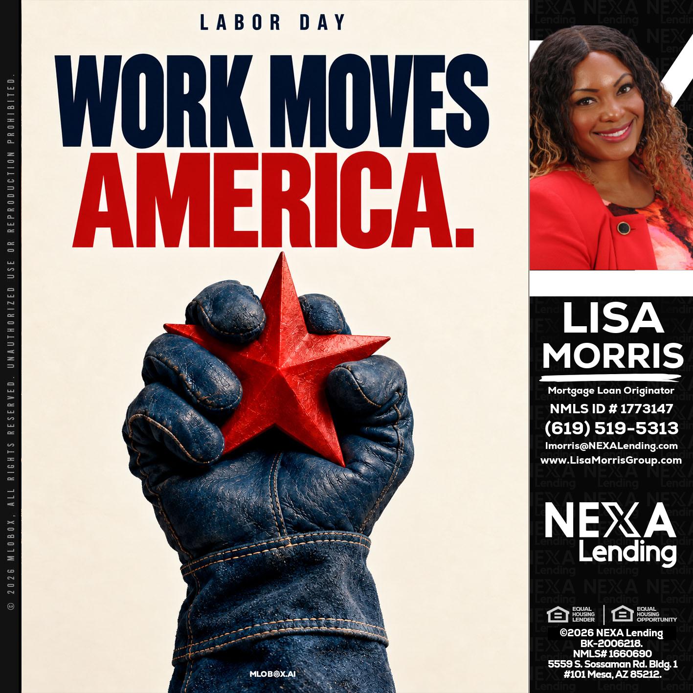 WORKS MOVES AMERICA - Lisa Morris -Mortgage Loan Officer