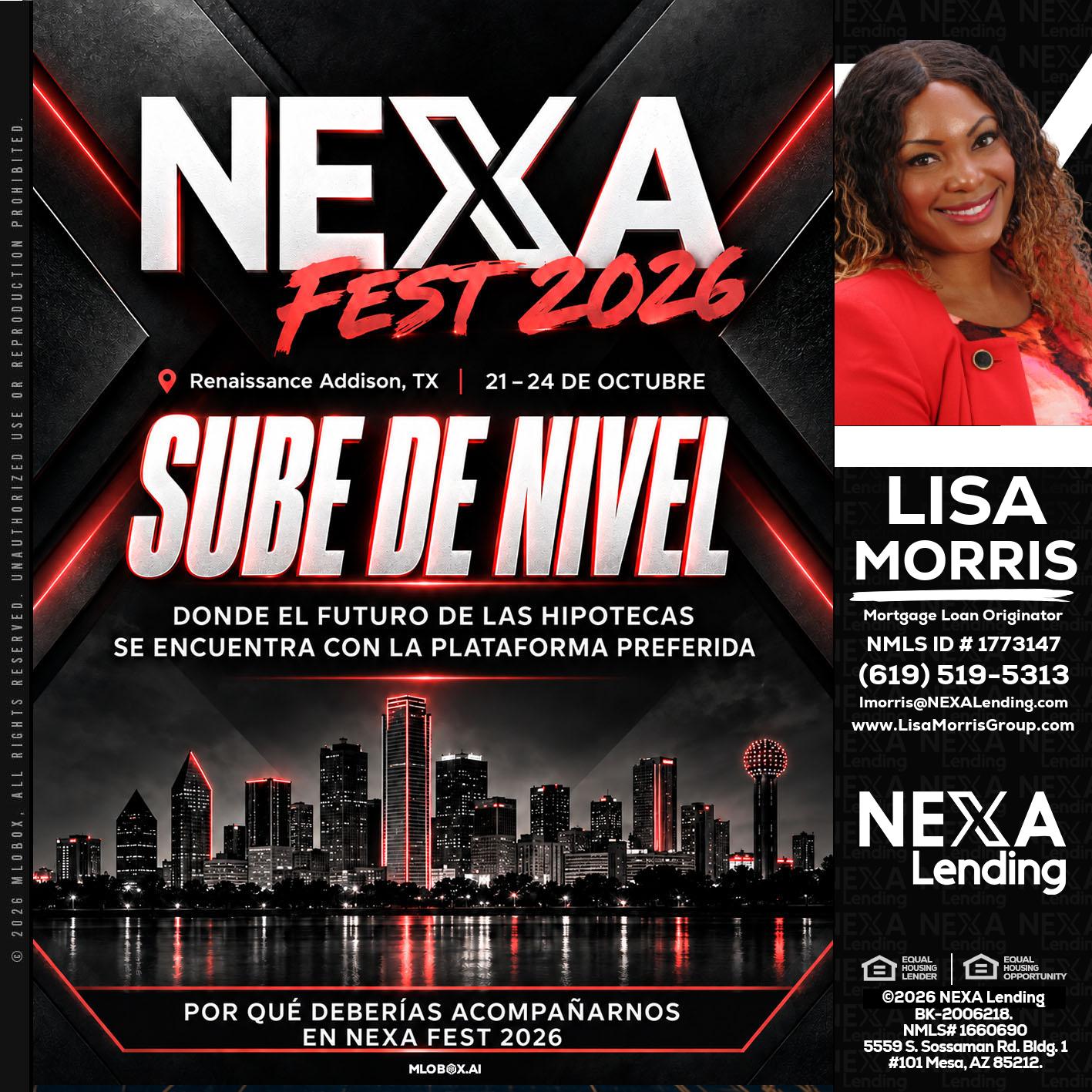 NEXA fest 2026 - Lisa Morris -Mortgage Loan Officer