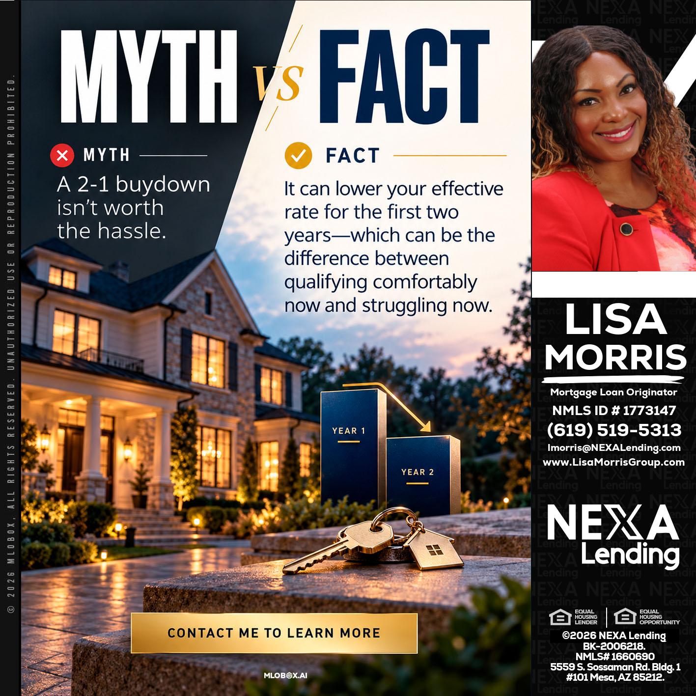 MYTH VS FACT - Lisa Morris -Mortgage Loan Officer