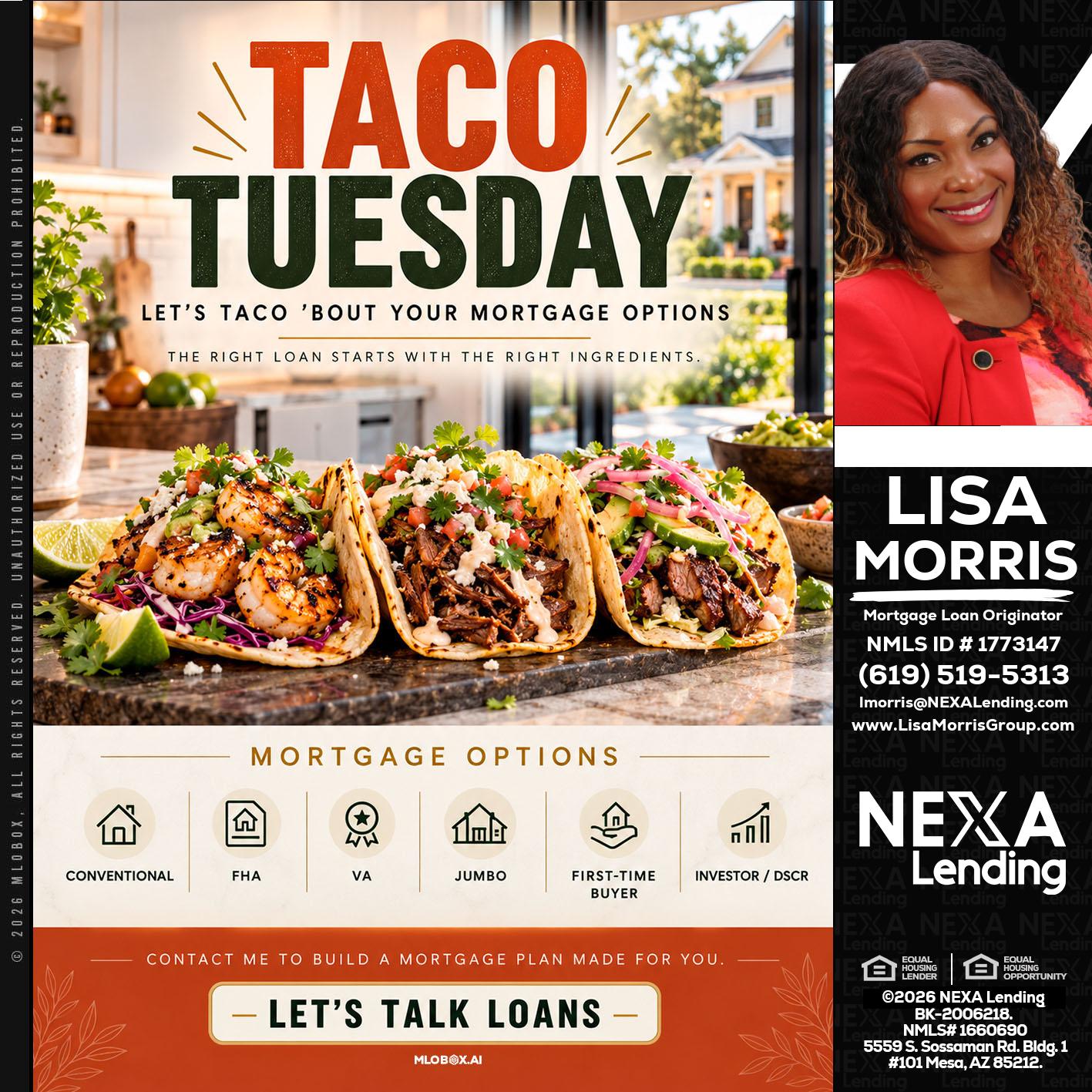 taco Tuesday - Lisa Morris -Mortgage Loan Officer
