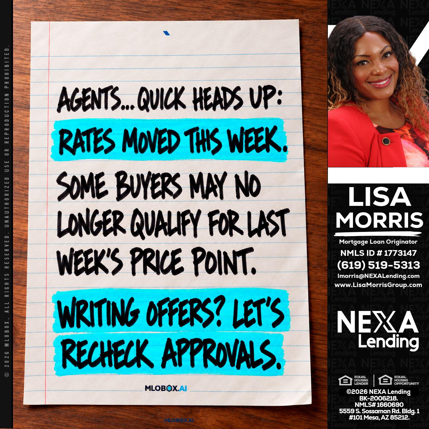 AGENTS - Lisa Morris -Mortgage Loan Officer