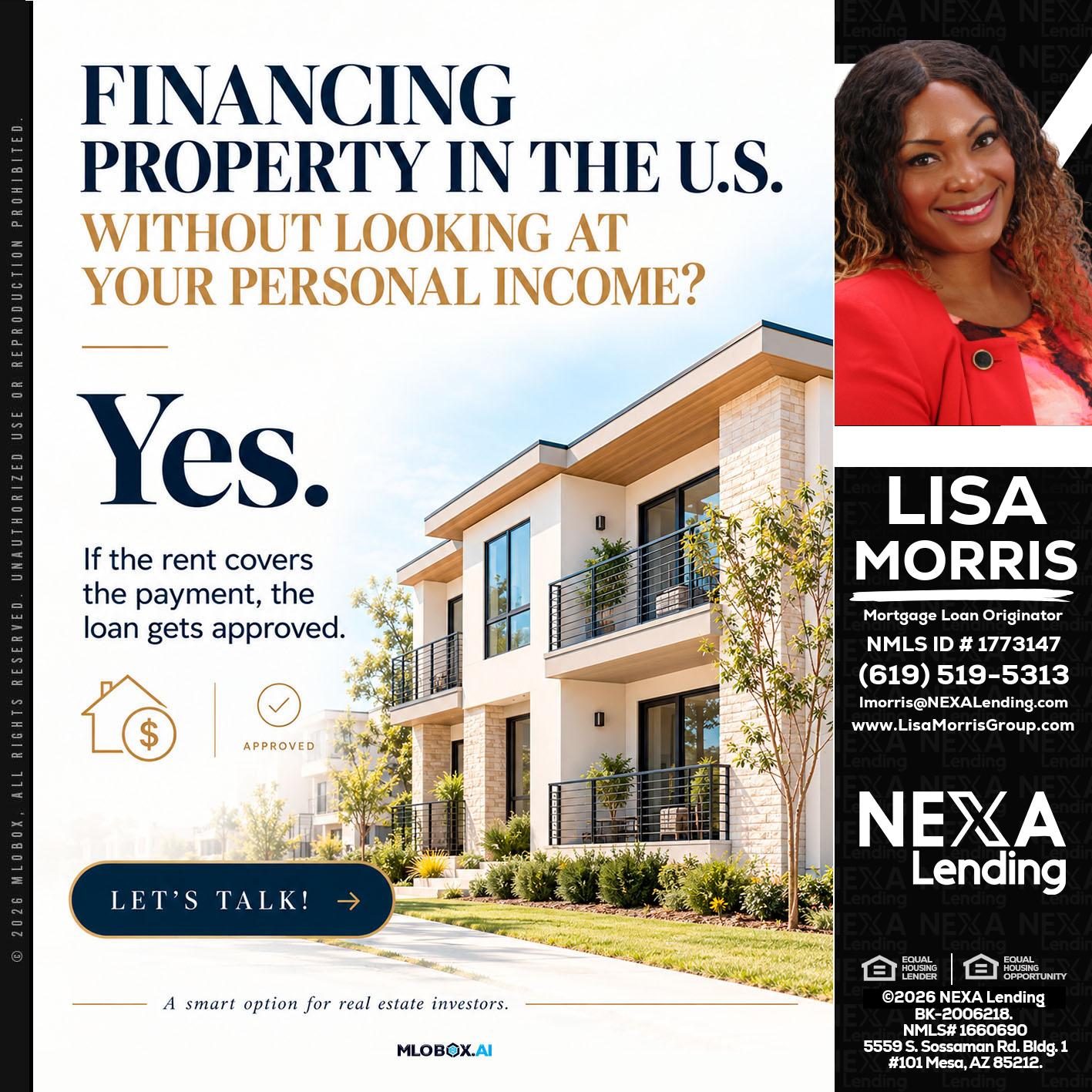 FINANCING - Lisa Morris -Mortgage Loan Officer