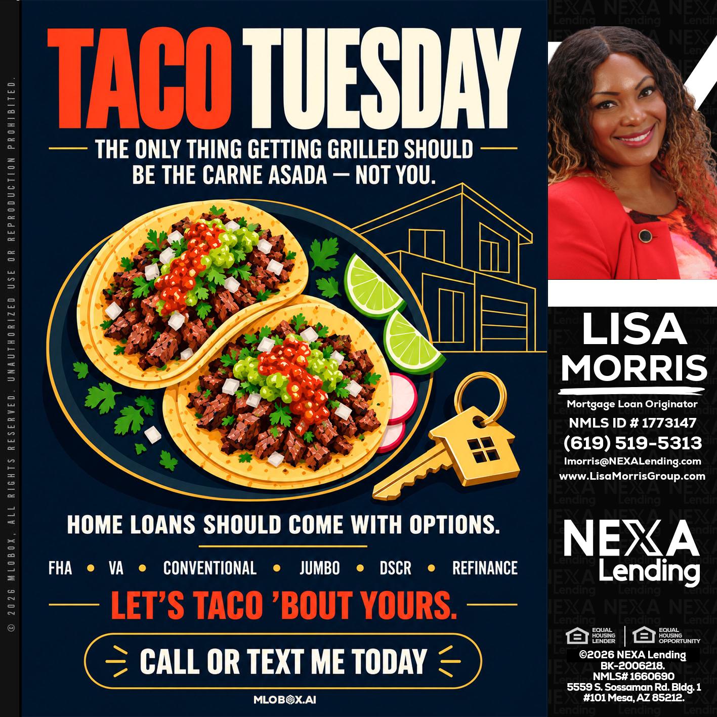 TACOS TUESDAY - Lisa Morris -Mortgage Loan Officer